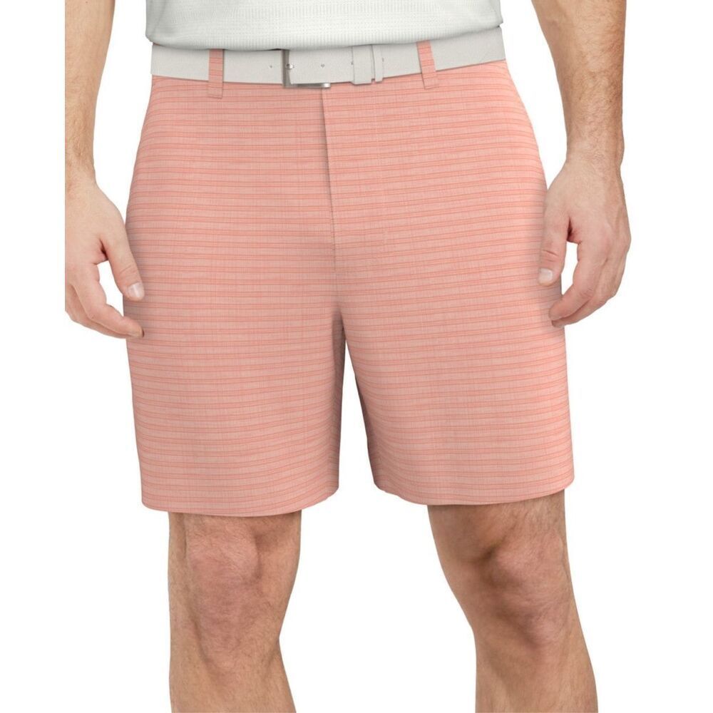 PGA Tour Striped 8” Golf Short Orchid Pink 44